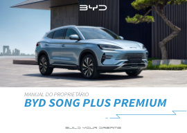 Capa do manual Byd Song Plus Premium Todos