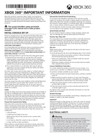 Capa do manual Xbox 360