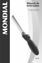 Capa do manual Mondial Fa-01 - Eletrodomestico