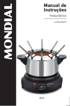 Capa do manual Mondial Fd-02 - Eletrodomestico