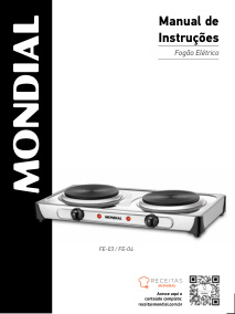 Capa do manual Mondial Fe-03 - Eletrodomestico