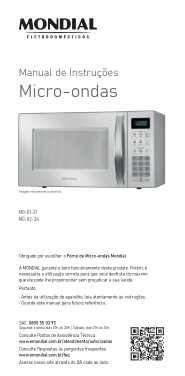 Capa do manual Mondial Mo-01 - Forno