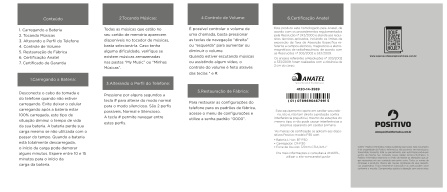 Capa do manual Celular Positivo P30