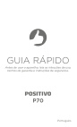 Capa do manual Celular Positivo P70
