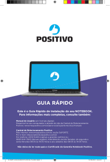Capa do manual Notebook Positivo Motion C4500A