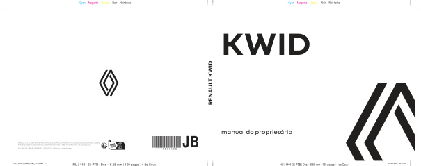 Capa do manual Kwid 2023