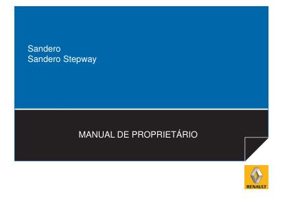 Capa do manual Sandero Stepway 2009
