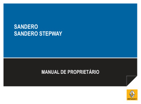 Capa do manual Sandero Stepway 2012