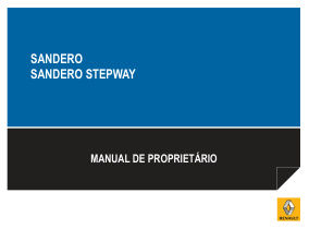 Capa do manual Sandero Stepway 2013