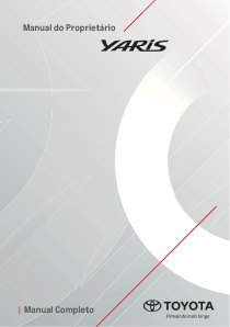 Capa do manual Yaris 2022 A 2023