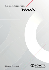 Capa do manual Yaris 2024