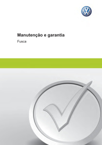 Capa do manual Fusca 2016 Garantia